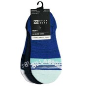 Wholesale - 3pk BILLABONG MENS MULTI STRIPE FB NS SOCKS SIZE 10-13, UPC: 193159144029